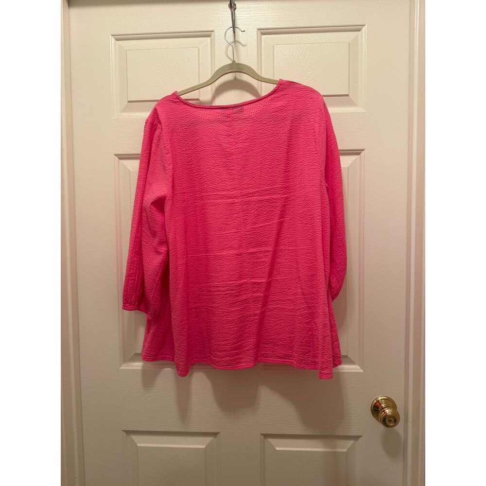 Lane Bryant Relaxed 3/4-Sleeve Popover, Sz 18 - Picture 7 of 7